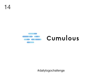 14/50 Cumulous logo design branding cloud cloud app cloud computing clouds cloudy dailylogochallenge design logo typography vector