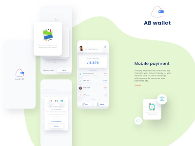 AB Wallet Mobile App app billing design electrical finance mobile money payment sketch ui ux wallet webdesign website