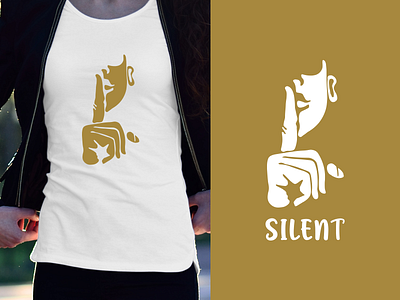 silent shirt branding design illustration logo logo design minimal typography website