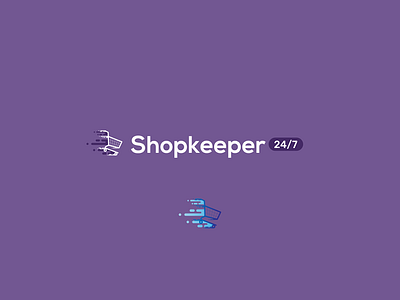shopkeepr logo animation app branding icon illustrator logo logo design minimal typography vector