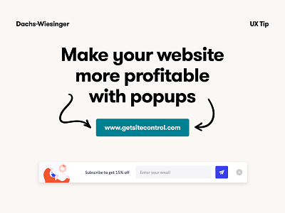 UX Tip - Sell more with popups branding design design system design tip design tips marketing marketing site pop up popups ui ux webdesign