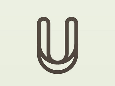Simple U logo hidden lettering logo minimalist simplelogo u vectorlogo