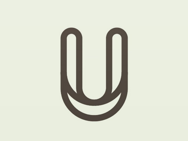 Simple U logo u hidden minimalist simplelogo vectorlogo lettering logo