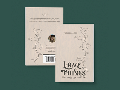Love Things Poetry Book Cover book book cover book cover art book cover design illustration lettering poetry publishing