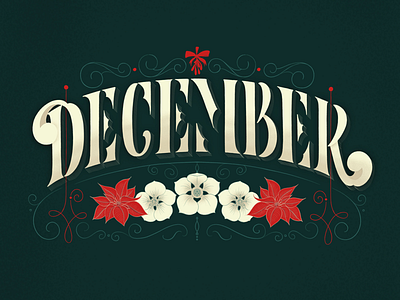 December december handlettering illustration lettering type typography winter