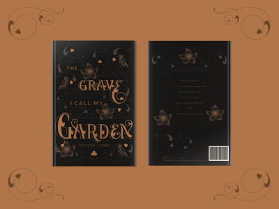 The Grave I Call My Garden Book Jacket Design book cover book cover design book jacket handlettering illustration lettering letters poetry self publishing type typography