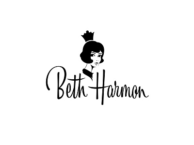 Beth Harmon Logo beth harmon chess design hand lettering handlettering lettering logo logo design logotype type typography vector