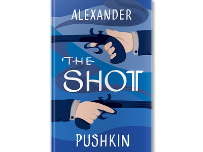 The Shot by Alexander Pushkin Book Cover book cover design illustration lettering typography