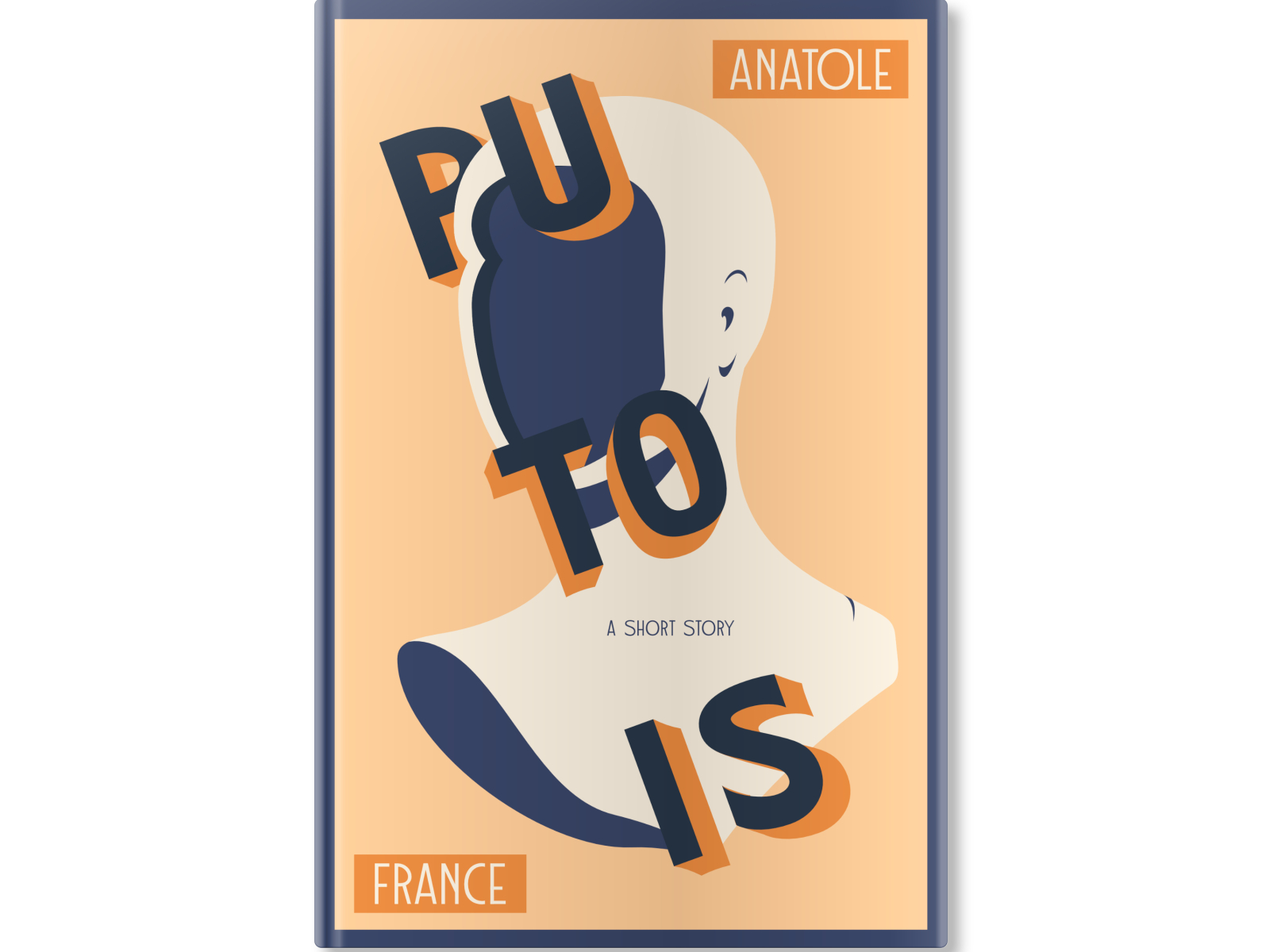 Putois by Anatole France book cover book cover design design illustration lettering typography