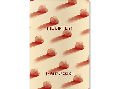 The Lottery by Shirley Jackson book cover design illustration typography