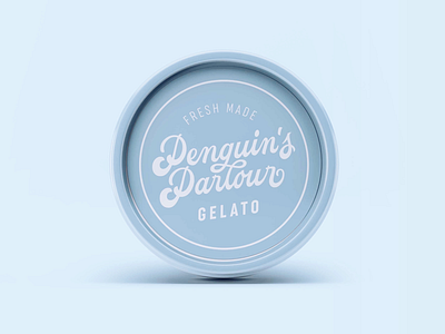 Handlettered Logo for a Gelato business