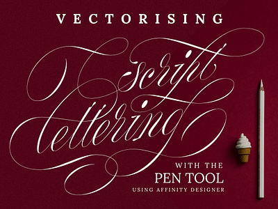 Skillshare class on vectorising script lettering is now live!