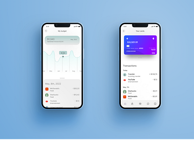 Bank mobile app design