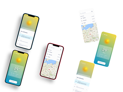 Weather forecast app design