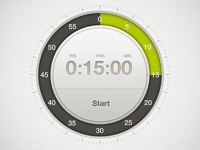 Timer interface ios timer ui ux