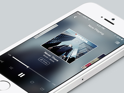 Feully feully interface ios7 iphone music play player song ui ux