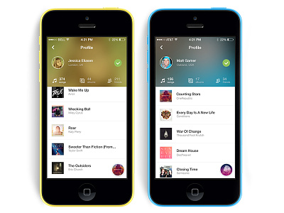 Feully. Friends feully friend interface ios7 iphone music play player profile song ui ux