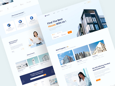 Hecoreak - Real Estate Landing Page design design landingpage design web designweb house interior ladingpage landing page real estate site ui web