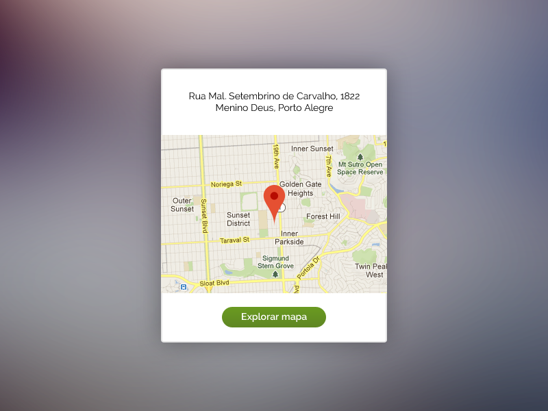 Map Widget flat design geolocation ux ui map widget