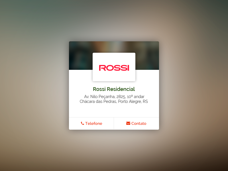 List of advertisers ux ui real estate widget flat design interface