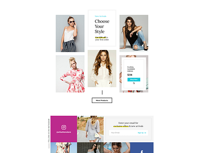 Fashion Store Free PSD Template by Luis Costa on Dribbble