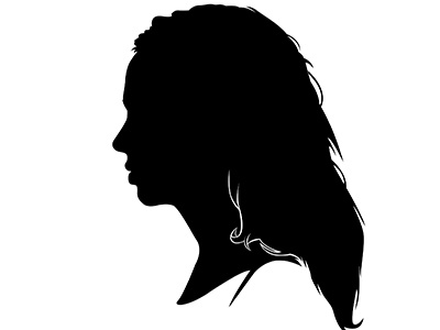 Faith Lehane Silhouette Portrait celebrity illustration portrait silhouette vector