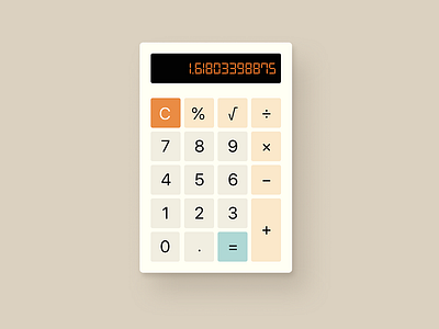 Daily UI 004 // Calculator