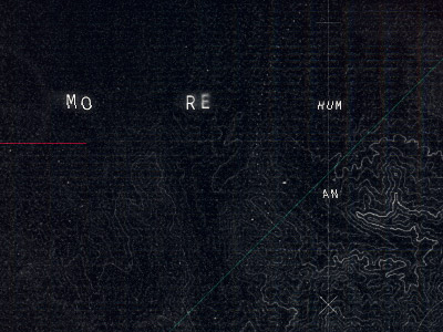 More human than human geo glitch noise space texture type