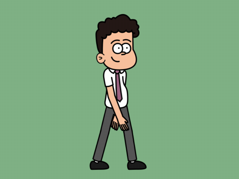 Animated business man 2d animation after effects animated animation business man character character animation character design gif illustration walk cycle