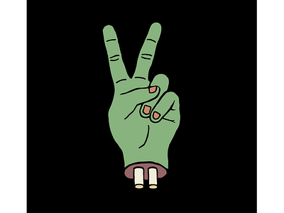 Peace Sign Dead Witch Hand