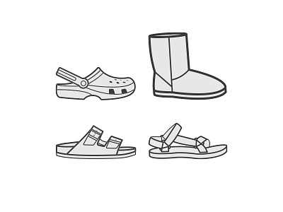 Polarizing Shoes birkenstock crocs shoes teva ugg vector