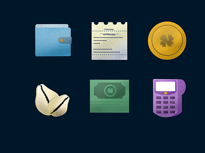 Icon set - payment africa app app design design icon design icon set illustration nigeria procreate procreate app ui ux