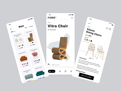 Fibre Co. Design Concept app checkout design e commerce ui