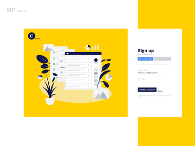 DailyUI N°1: Sign Up