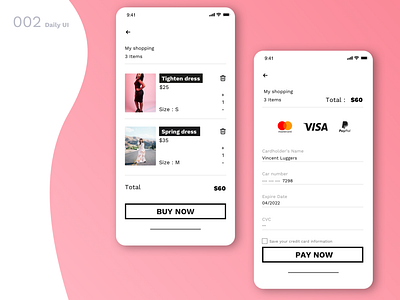 DailyUI N°2 : Credit Card Checkout creditcardcheckout dailyui design ui ux