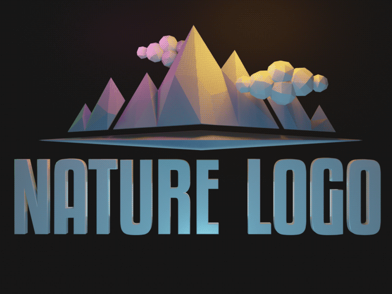 Simple 3D logo animation