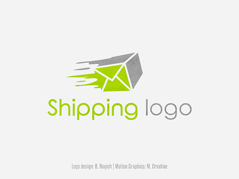 Shipping Animated Logo after effects animated logo animation logo motion graphic