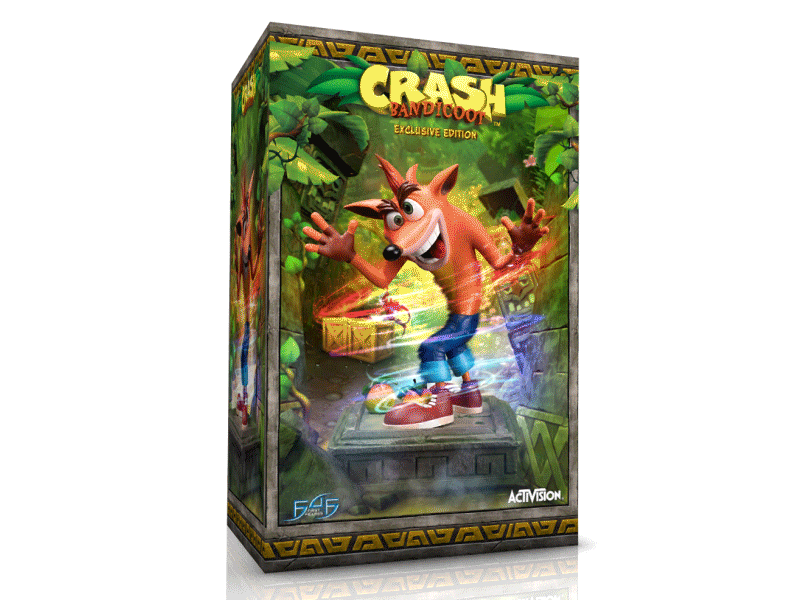 Crash Bandicoot 3D Box Mockup after effects animation artwork cinema 4d crash bandicoot graphic design illustrator motion graphics packaging photoshop