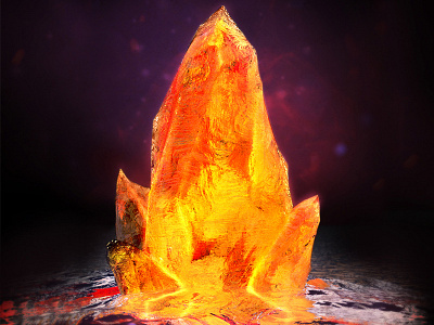 Red Crystal - Blender Render aftereffects artwork blender3d blendercycles crystal hardwork photoshop practice thirdguy
