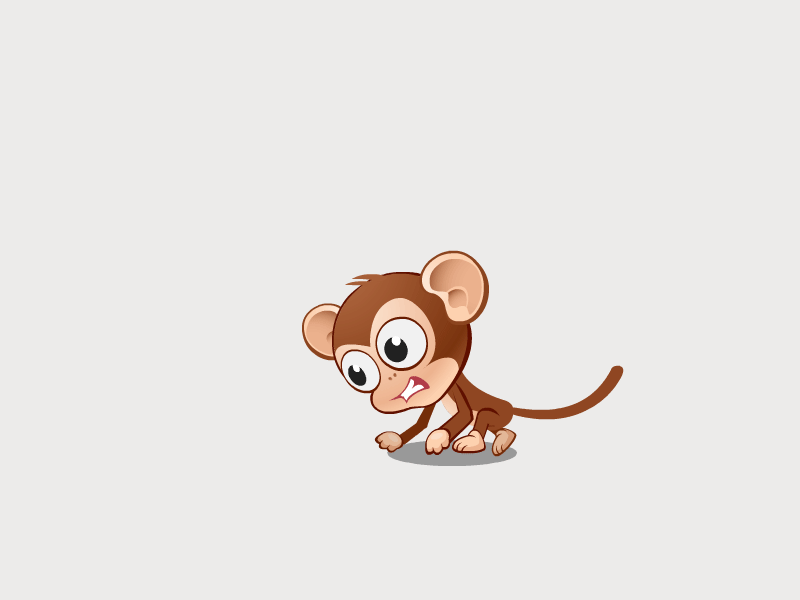 Monkey character design and animation character animation character design game art game character