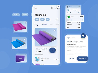 The details Yoga Mobile App app design design ui yoga app