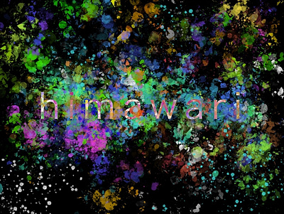 himawari（sunflower） himawari mrchildren sunflower typogaphy typographic typography typography art typography design