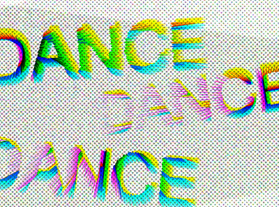 DANCE DANCE DANCE designs graphicdesign mrchildren typo typogaphy typography typography art typography design