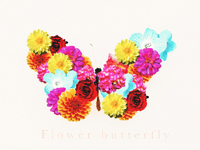 flowerbutterfly adobe adobe photoshop butterfly flower graphic graphic art graphic design graphics