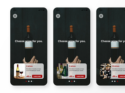 Daily UI Challenge #030 Pricing app daily 100 challenge daily ui dailyui design subscribe subscription ui ui design uidesign wine