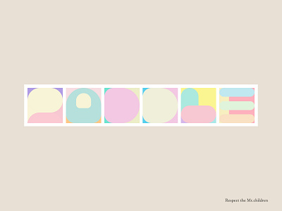 Mr.children PADDLE branding colorful design designer minimal music pastel color simple typogaphy typographic typography typography art typography design