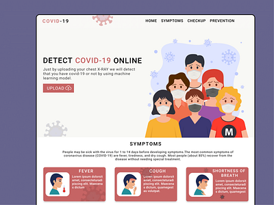 COVID-19 THEME WEB UI DESIGN covid19 design ui ux webdesign