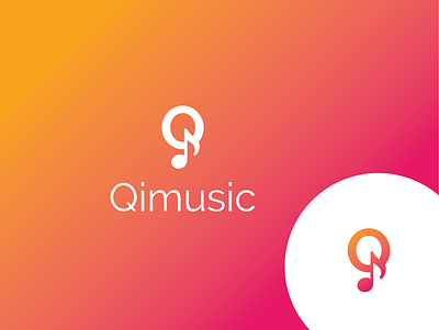 Qi Music Logo colorfullogo logo musiclogo premium