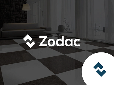 Zodac Tiles Logo branding clean logo design graphic design logo minimalist logo modern logo