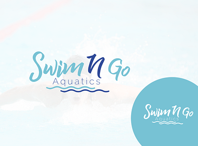 Typography Logo for Swim & Go. branding clean logo colorfullogo design graphic design green logo illustration logo minimalist logo modern logo premium typogaphy